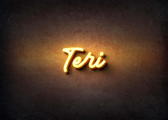 Free photo of Glow Name Profile Picture for Teri