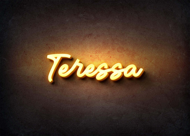 Free photo of Glow Name Profile Picture for Teressa