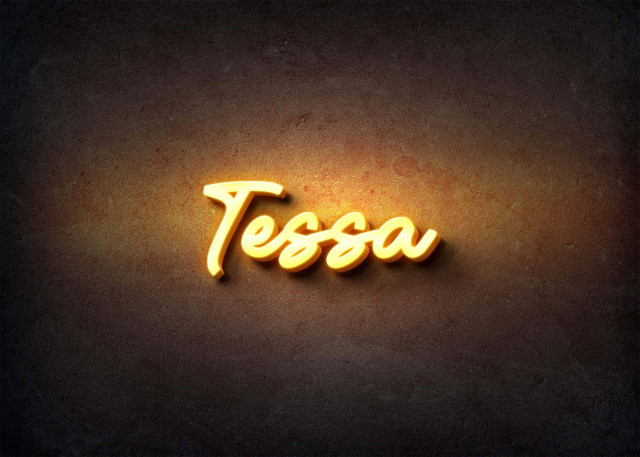 Free photo of Glow Name Profile Picture for Tessa