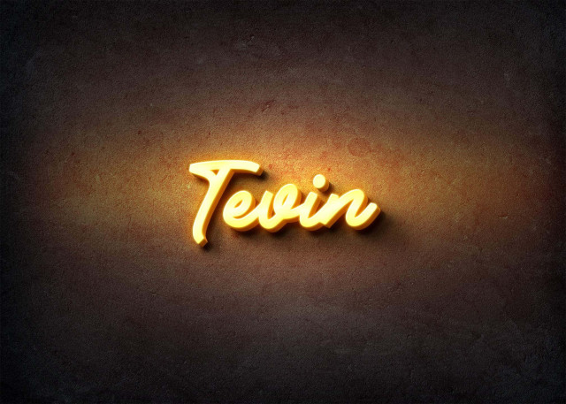 Free photo of Glow Name Profile Picture for Tevin