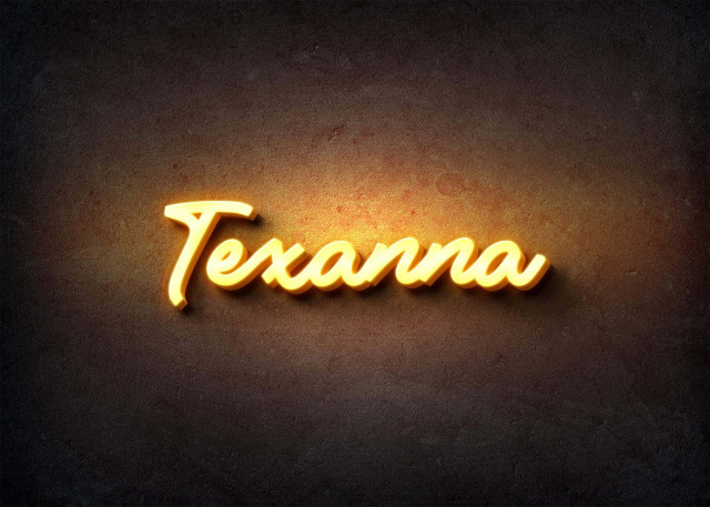 Free photo of Glow Name Profile Picture for Texanna