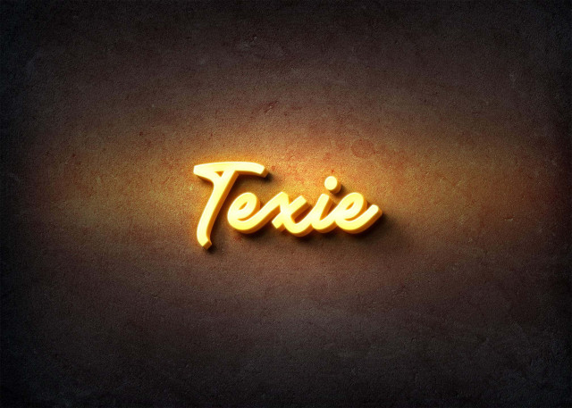Free photo of Glow Name Profile Picture for Texie