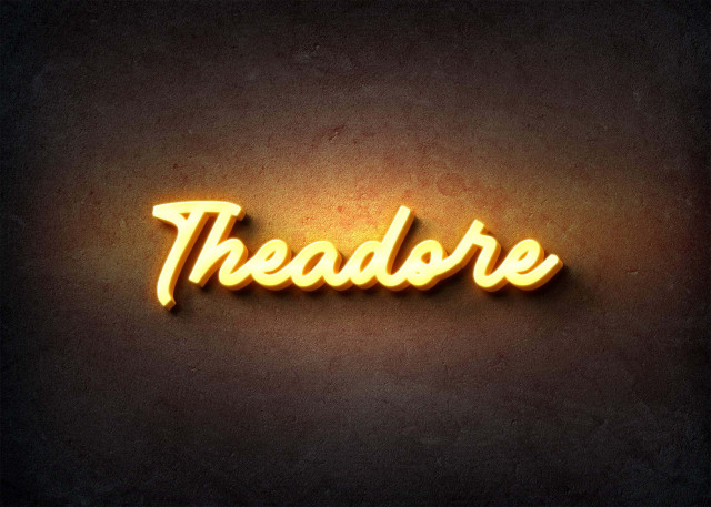 Free photo of Glow Name Profile Picture for Theadore