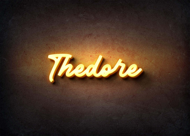 Free photo of Glow Name Profile Picture for Thedore