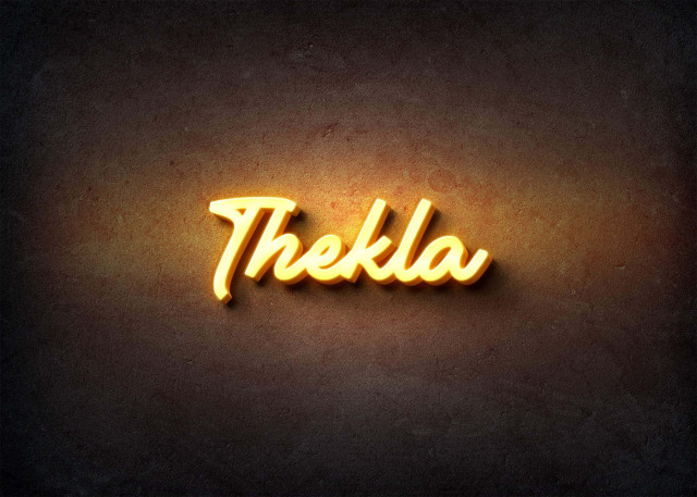 Free photo of Glow Name Profile Picture for Thekla