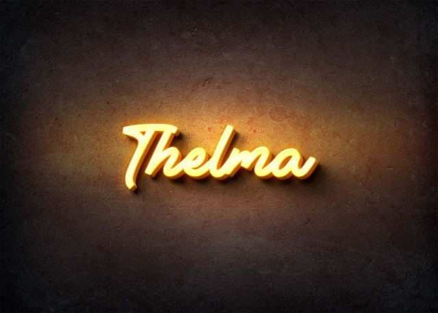 Free photo of Glow Name Profile Picture for Thelma