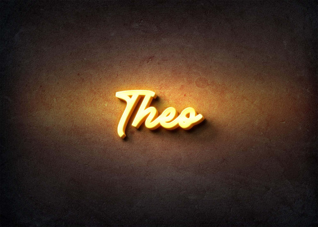 Free photo of Glow Name Profile Picture for Theo