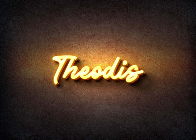 Free photo of Glow Name Profile Picture for Theodis