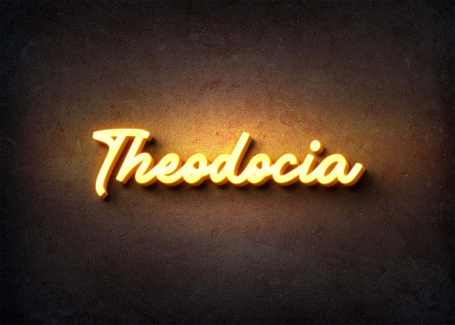 Free photo of Glow Name Profile Picture for Theodocia