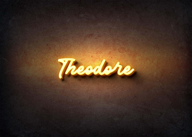 Free photo of Glow Name Profile Picture for Theodore