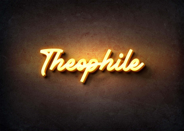 Free photo of Glow Name Profile Picture for Theophile