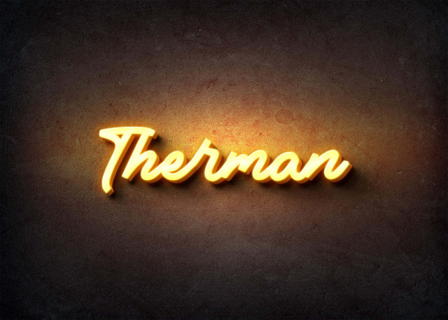 Free photo of Glow Name Profile Picture for Therman