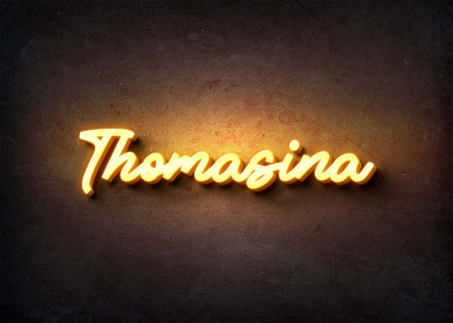 Free photo of Glow Name Profile Picture for Thomasina