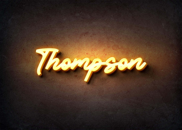 Free photo of Glow Name Profile Picture for Thompson