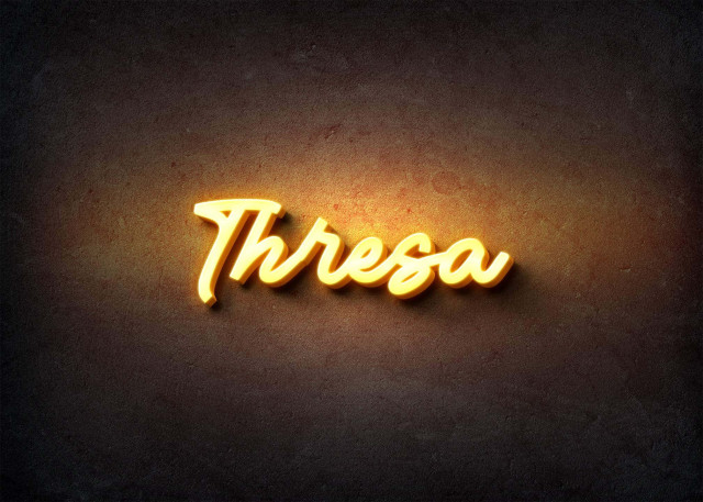 Free photo of Glow Name Profile Picture for Thresa