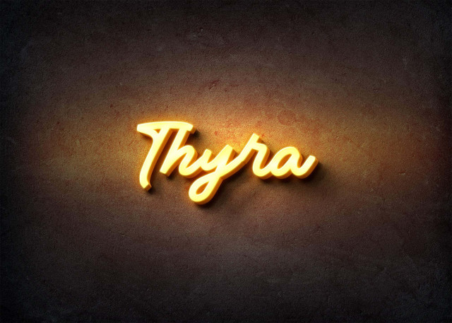 Free photo of Glow Name Profile Picture for Thyra