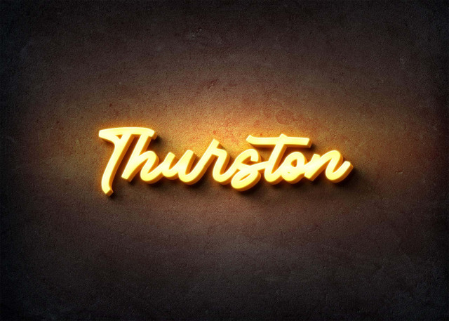 Free photo of Glow Name Profile Picture for Thurston