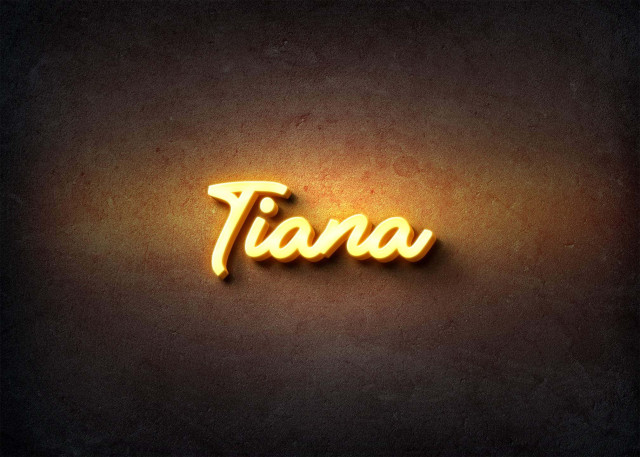 Free photo of Glow Name Profile Picture for Tiana
