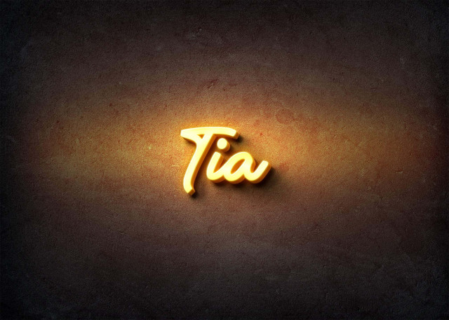 Free photo of Glow Name Profile Picture for Tia