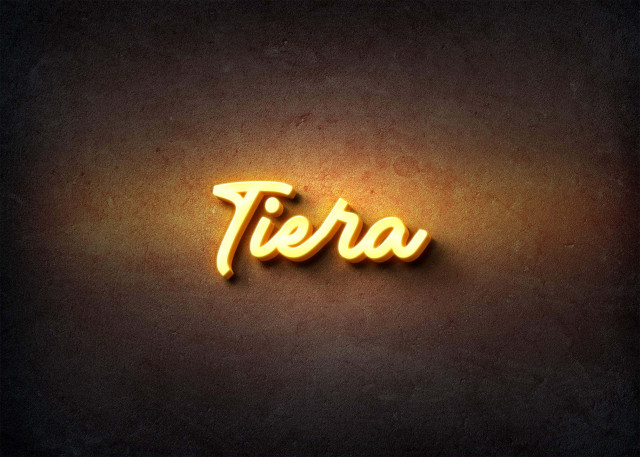 Free photo of Glow Name Profile Picture for Tiera