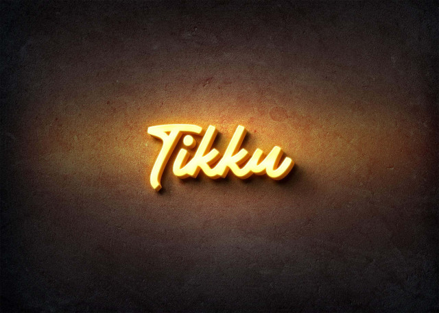 Free photo of Glow Name Profile Picture for Tikku