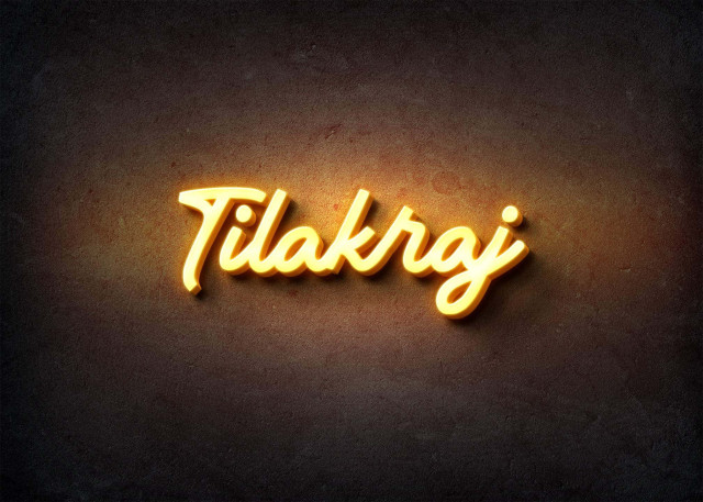 Free photo of Glow Name Profile Picture for Tilakraj