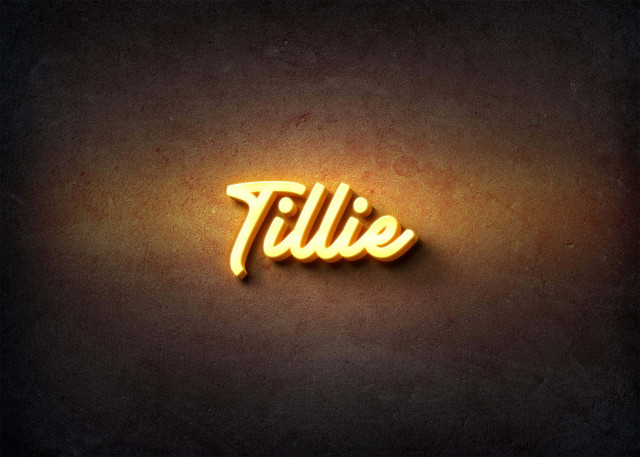 Free photo of Glow Name Profile Picture for Tillie