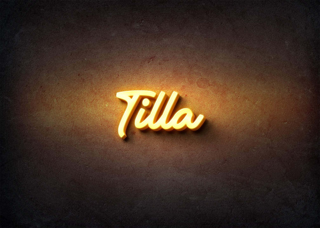 Free photo of Glow Name Profile Picture for Tilla