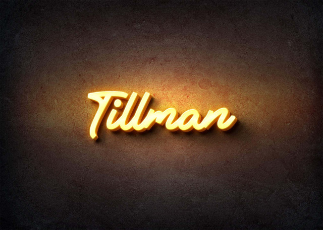 Free photo of Glow Name Profile Picture for Tillman