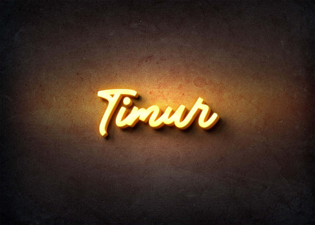 Free photo of Glow Name Profile Picture for Timur