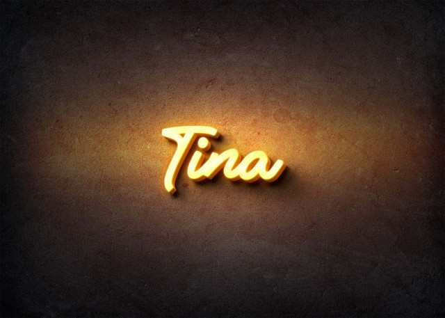 Free photo of Glow Name Profile Picture for Tina
