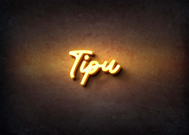 Free photo of Glow Name Profile Picture for Tipu