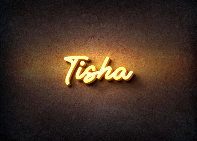 Free photo of Glow Name Profile Picture for Tisha