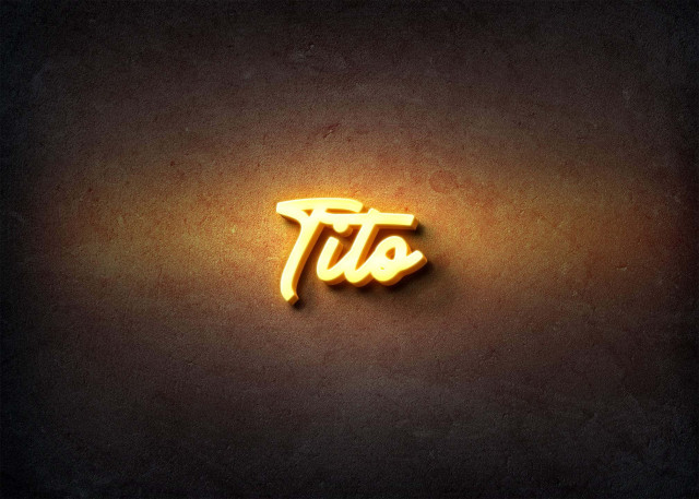 Free photo of Glow Name Profile Picture for Tito