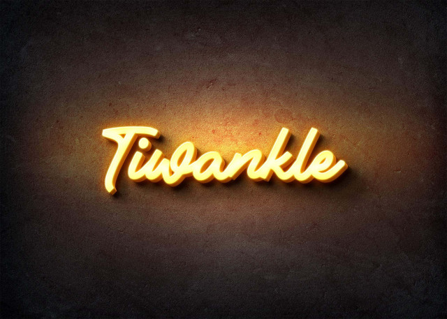 Free photo of Glow Name Profile Picture for Tiwankle