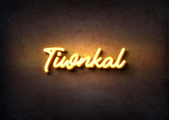 Free photo of Glow Name Profile Picture for Tiwnkal