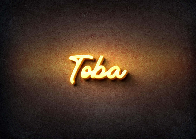 Free photo of Glow Name Profile Picture for Toba