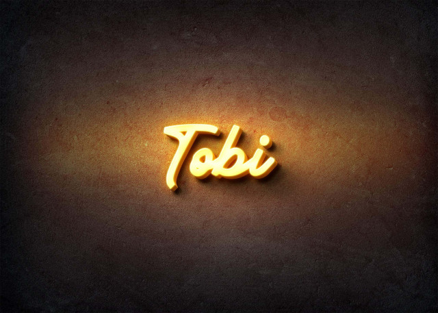 Free photo of Glow Name Profile Picture for Tobi