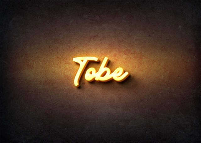 Free photo of Glow Name Profile Picture for Tobe