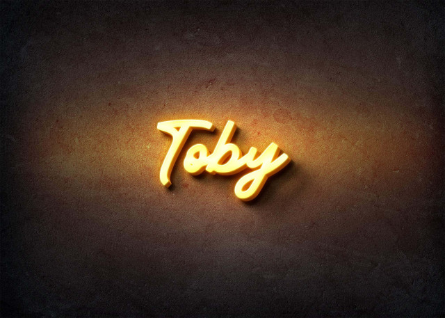 Free photo of Glow Name Profile Picture for Toby