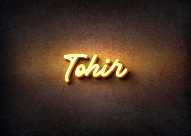 Free photo of Glow Name Profile Picture for Tohir