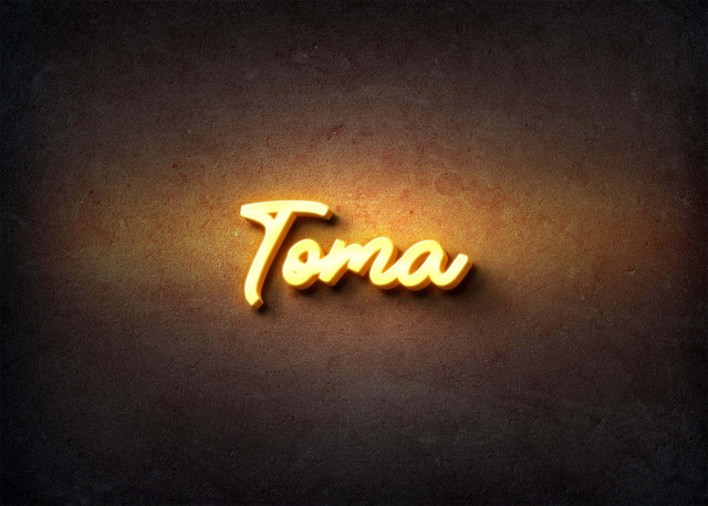 Free photo of Glow Name Profile Picture for Toma