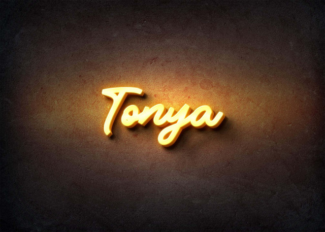 Free photo of Glow Name Profile Picture for Tonya