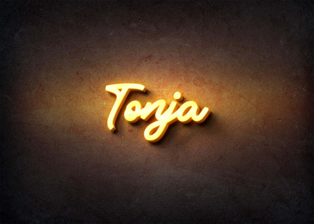 Free photo of Glow Name Profile Picture for Tonja
