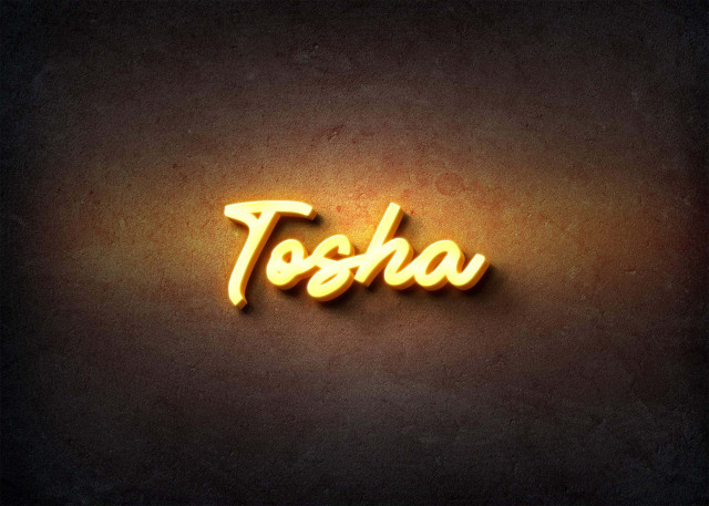 Free photo of Glow Name Profile Picture for Tosha