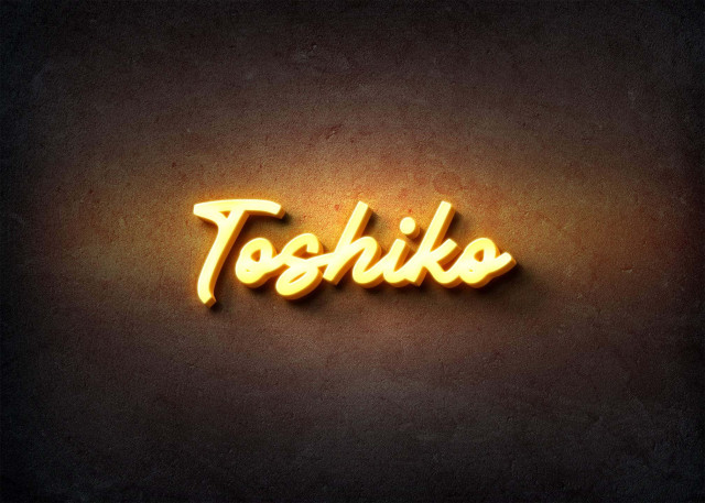 Free photo of Glow Name Profile Picture for Toshiko