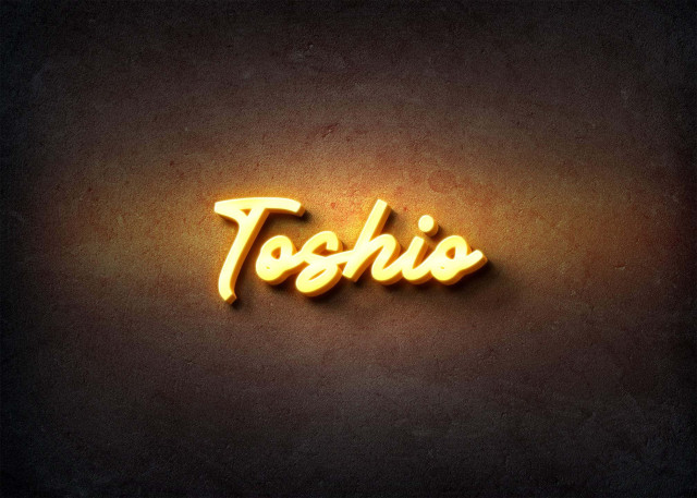 Free photo of Glow Name Profile Picture for Toshio