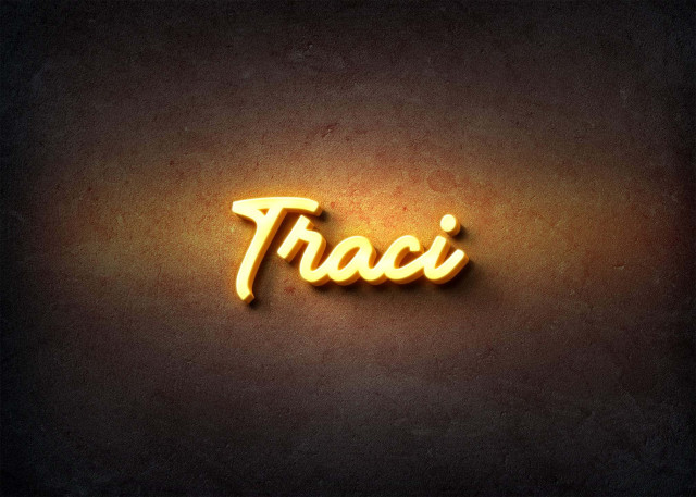 Free photo of Glow Name Profile Picture for Traci