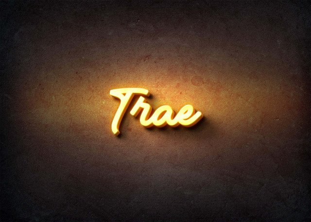 Free photo of Glow Name Profile Picture for Trae