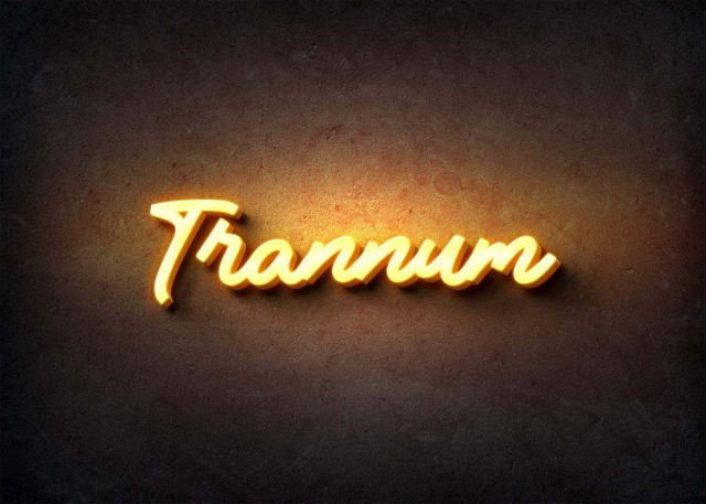 Free photo of Glow Name Profile Picture for Trannum